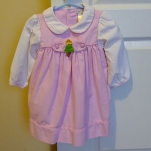 Pink Christmas dress